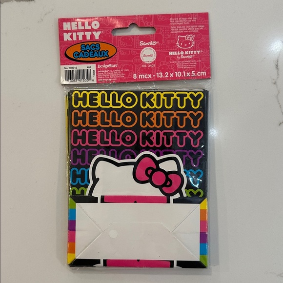 Hello Kitty Ice Cream Beanie Baby  2013 with Tags, with Hello Kitty treat bags - Picture 3 of 3